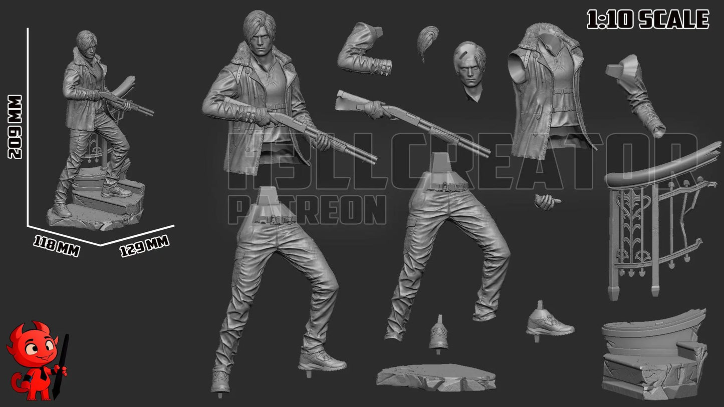 Leon Kennedy & Grace Ashcroft Resident Evil RE9 Requiem Resin 3d printed DIY model kit