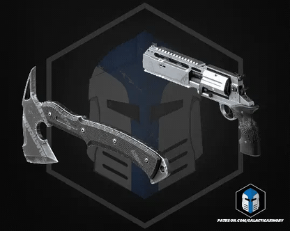 Resident Evil 9 Requiem Revolver & Hatchet Toy/Prop - Made of resin NON functional