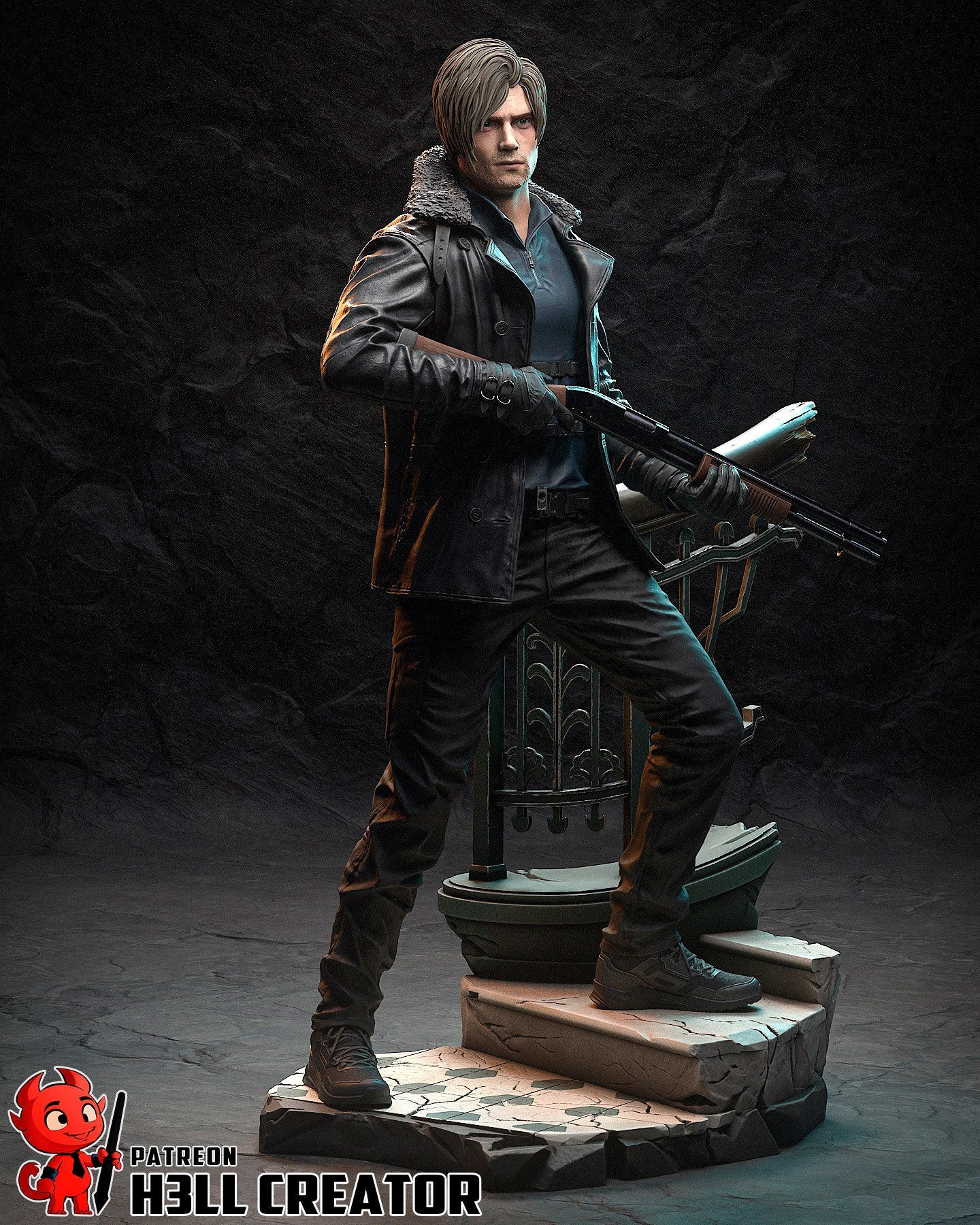 Leon Kennedy & Grace Ashcroft Resident Evil RE9 Requiem Resin 3d printed DIY model kit