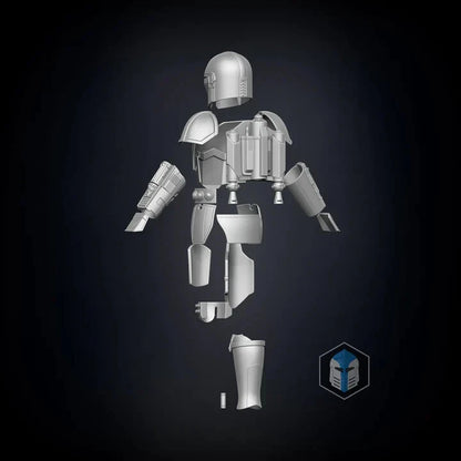 Mandalorian Beskar Armor Star Wars 1/6 Scale Resin 3d printed Armor Kit
