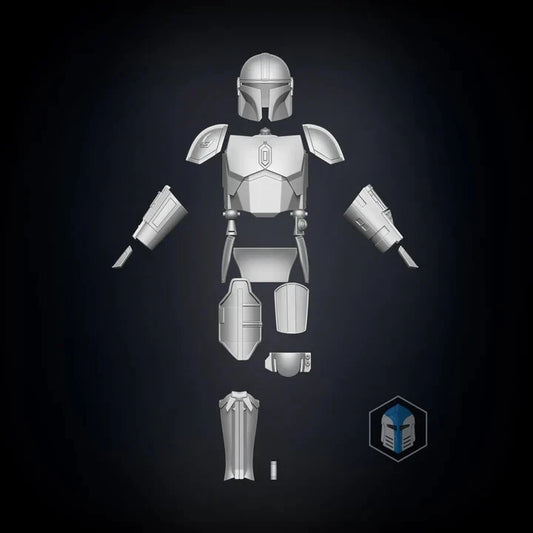 Mandalorian Beskar Armor Star Wars 1/6 Scale Resin 3d printed Armor Kit