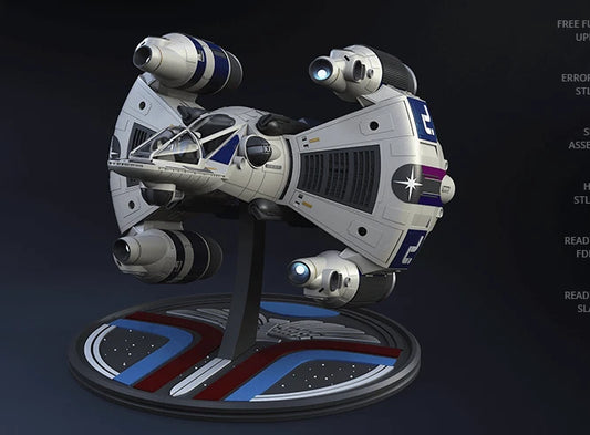 Gunstar from The Last Starfighter (1984) Space Ship Resin 3d printed DIY model