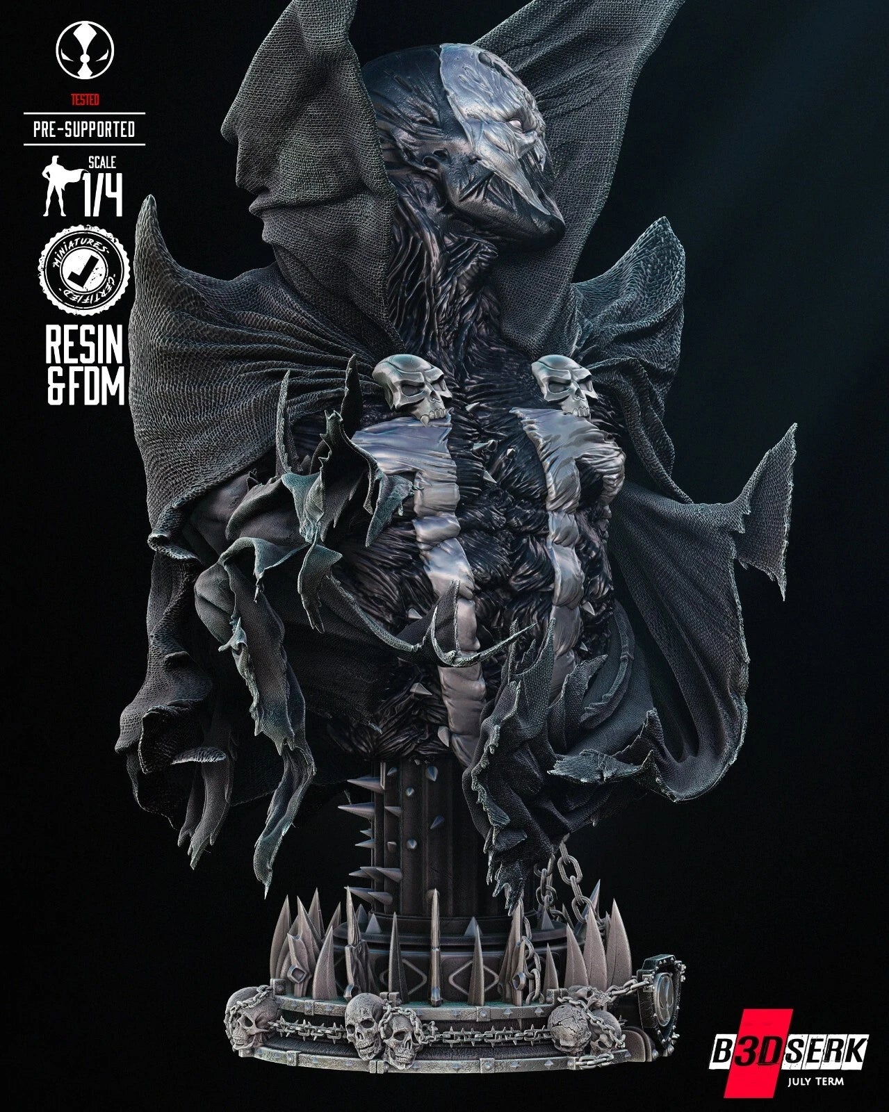 Spawn DC Bust Resin 3d printed DIY model kit unpainted