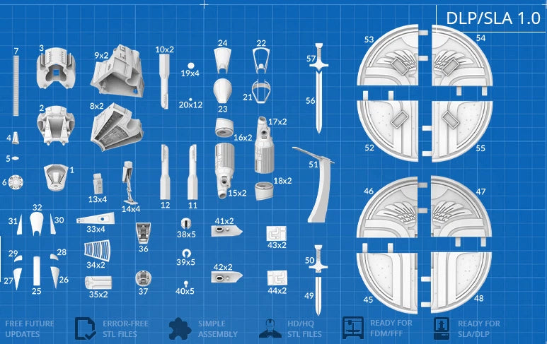 Gunstar from The Last Starfighter (1984) Space Ship Resin 3d printed DIY model