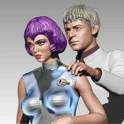 Lt. Gay Ellis with Commander Straker UFO 1970 Figure Resin printed DIY model kit