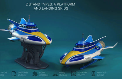 Stingray 1964 Submarine Resin 3d printed DIY model kit Unpainted