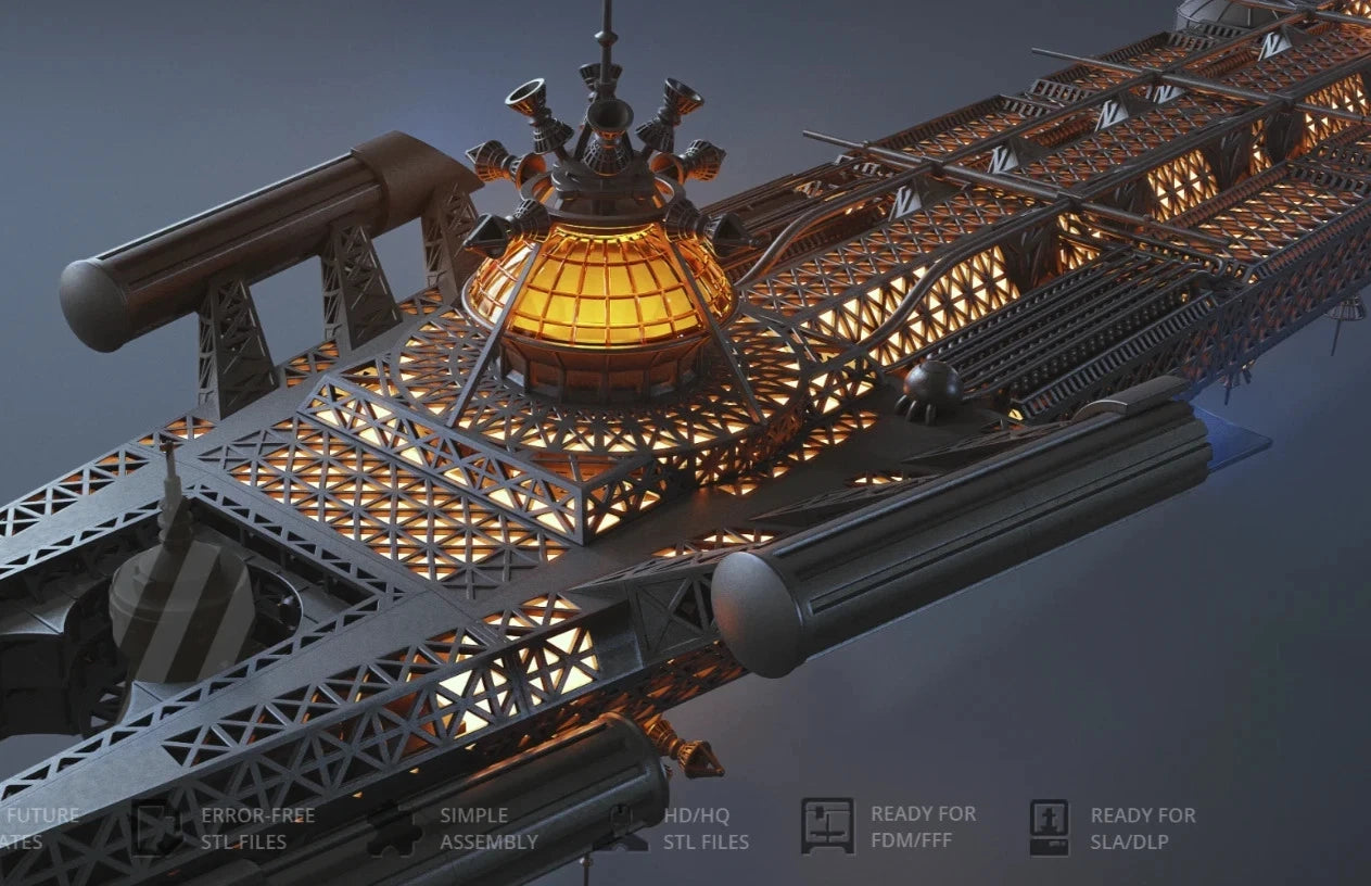 USS Cygnus "The Black Hole" Space Ship Resin 3d printed DIY model