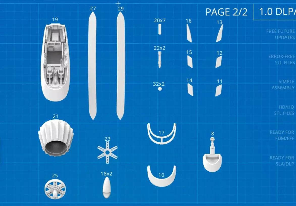 Stingray 1964 Submarine Resin 3d printed DIY model kit Unpainted