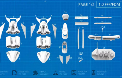 Stingray 1964 Submarine Resin 3d printed DIY model kit Unpainted