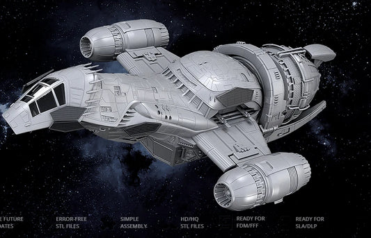 Serenity Space ship from Firefly Resin 3d printed DIY model kit