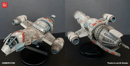 Serenity Space ship from Firefly Resin 3d printed DIY model kit