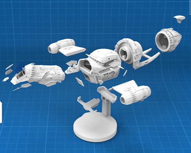 Serenity Space ship from Firefly Resin 3d printed DIY model kit