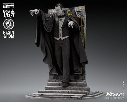 Classic 60s Dracula Vampire Monster Movies Resin 3d printed DIY model kit