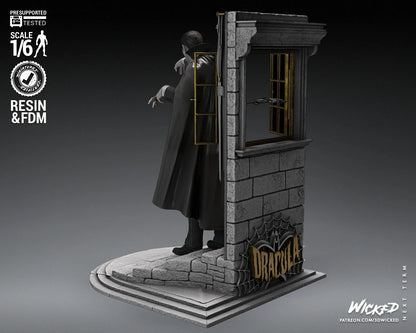 Classic 60s Dracula Vampire Monster Movies Resin 3d printed DIY model kit