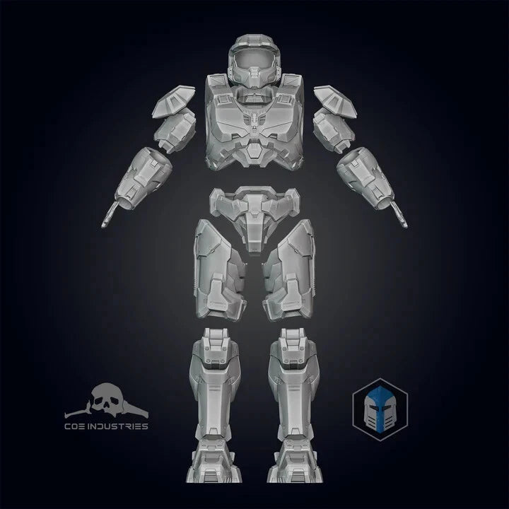 Halo Infinite Master Chief Scale Resin 3d printed Armor Kit