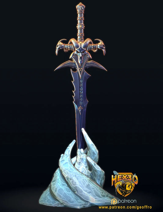 World of Warcraft WoW Frostmourne Sword 1:1 Scale 3d printed DIY kit