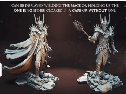 Sauron The Dark Lord Lord of the Rings  Resin printed DIY model kit - 1:46 - 1:6 scale available