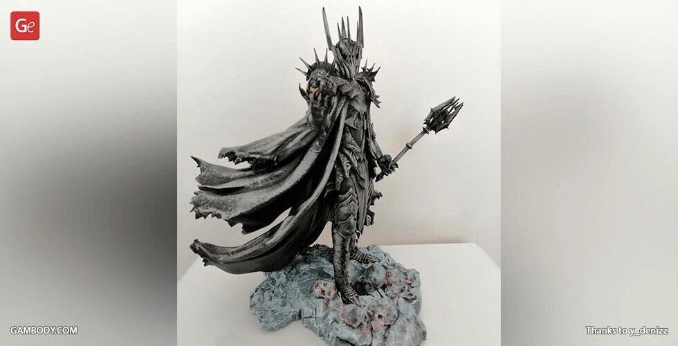 Sauron The Dark Lord Lord of the Rings  Resin printed DIY model kit - 1:46 - 1:6 scale available