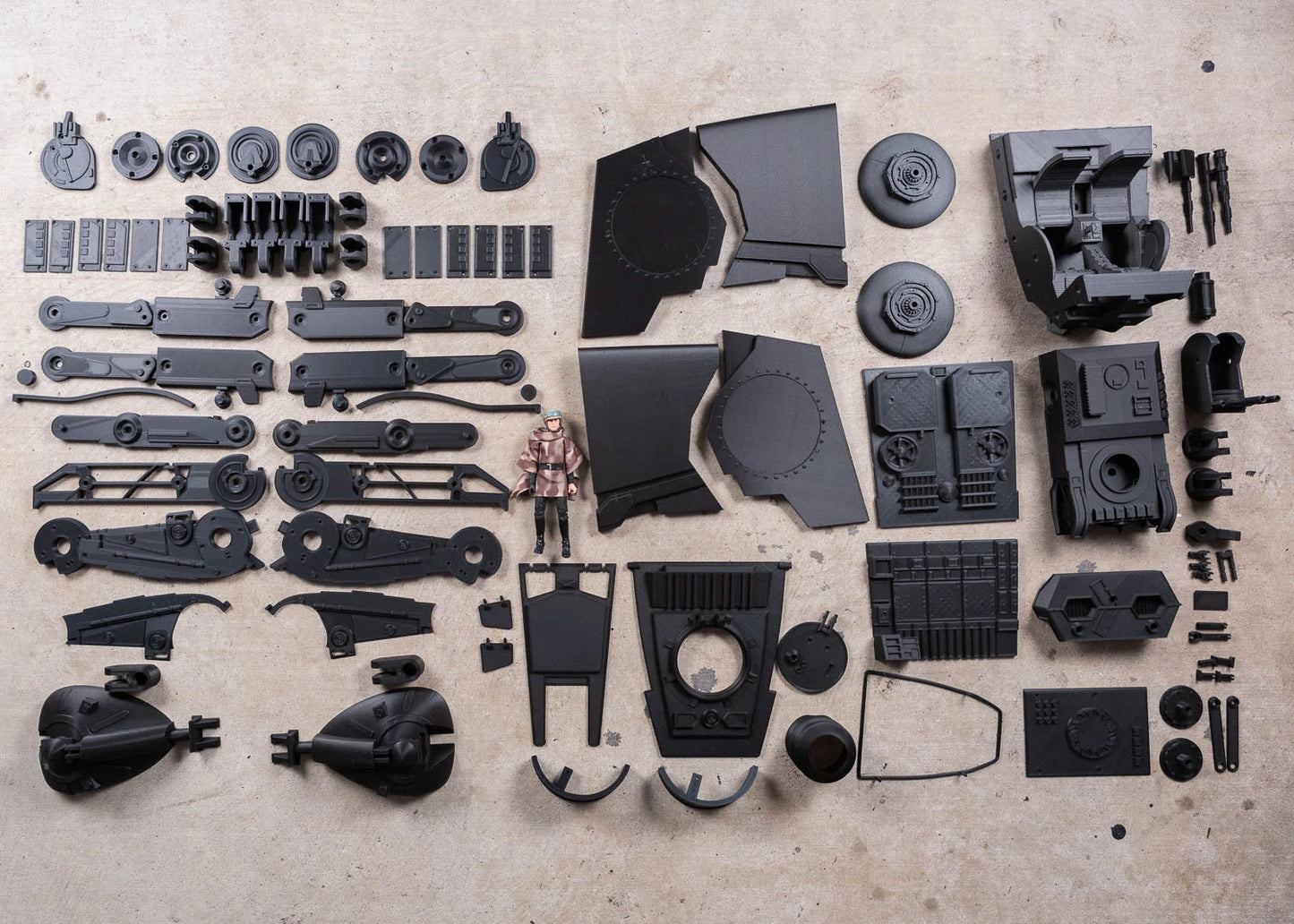 Articulating AT-ST 1:12 Scale Star Wars Black Series Filament 3d Printed DIY Kit