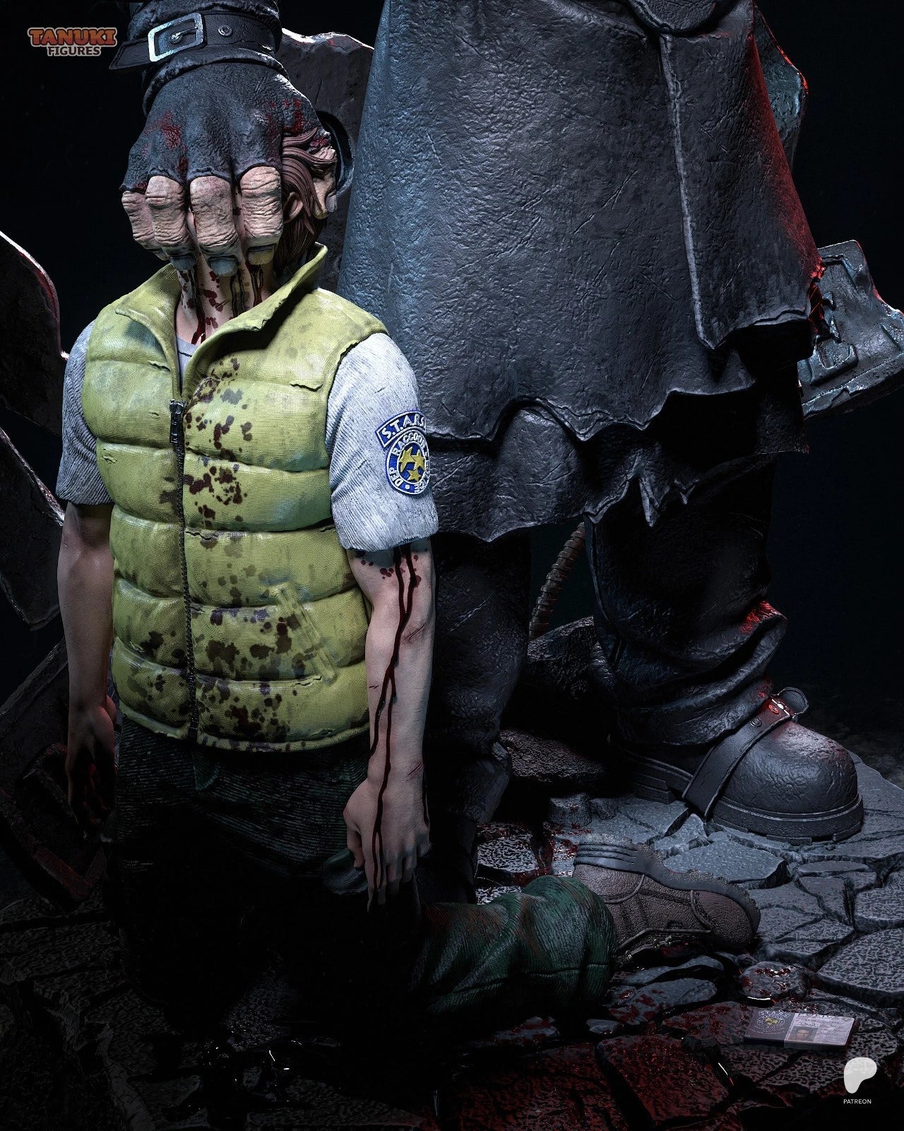 Original Nemesis Resident Evil 3 PS1 Era diorama - Resin 3d printed DIY model kit
