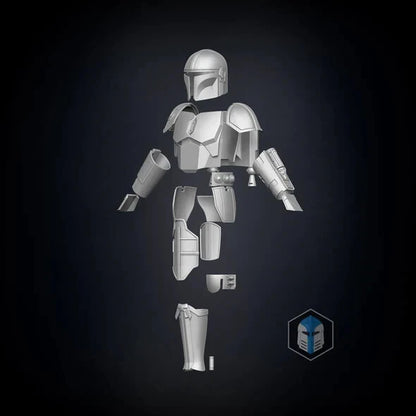 Mandalorian Beskar Armor Star Wars 1/6 Scale Resin 3d printed Armor Kit