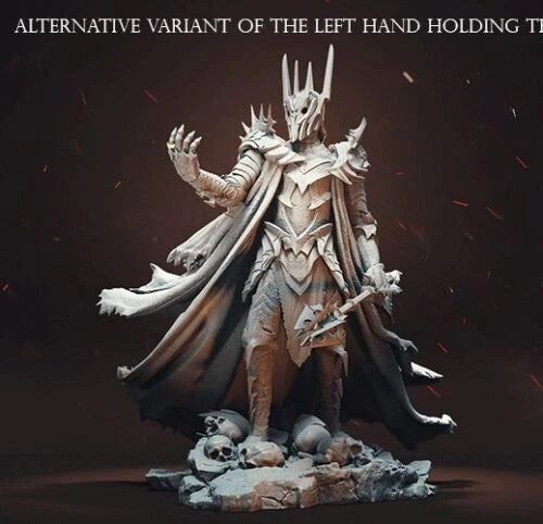 Sauron The Dark Lord Lord of the Rings  Resin printed DIY model kit - 1:46 - 1:6 scale available