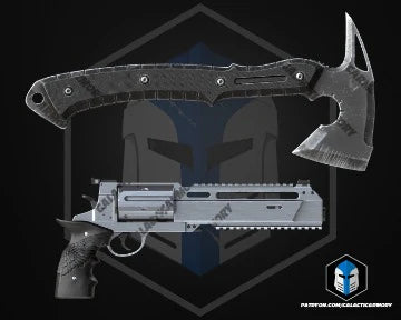 Resident Evil 9 Requiem Revolver & Hatchet Toy/Prop - Made of resin NON functional